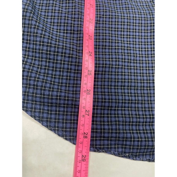 Ralph Lauren Mens Classic Fit Blue Black Check Button Down Large Long Sleeve - Picture 8 of 10